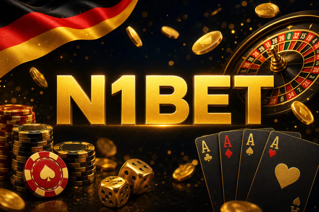 Haupt-Banner der Startseite auf der offiziellen Website des N1Bet Casinos in Deutschland – n1bett-de.com