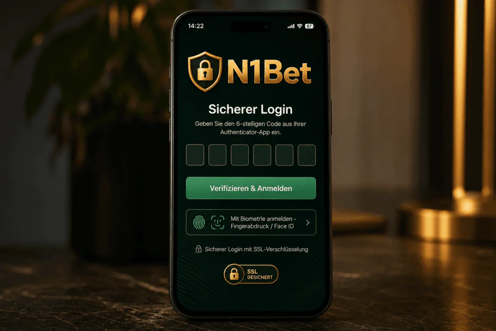 Zwei-Faktor-Authentifizierung und SSL-Sicherheit in der mobilen N1Bet App - n1bett-de.com
